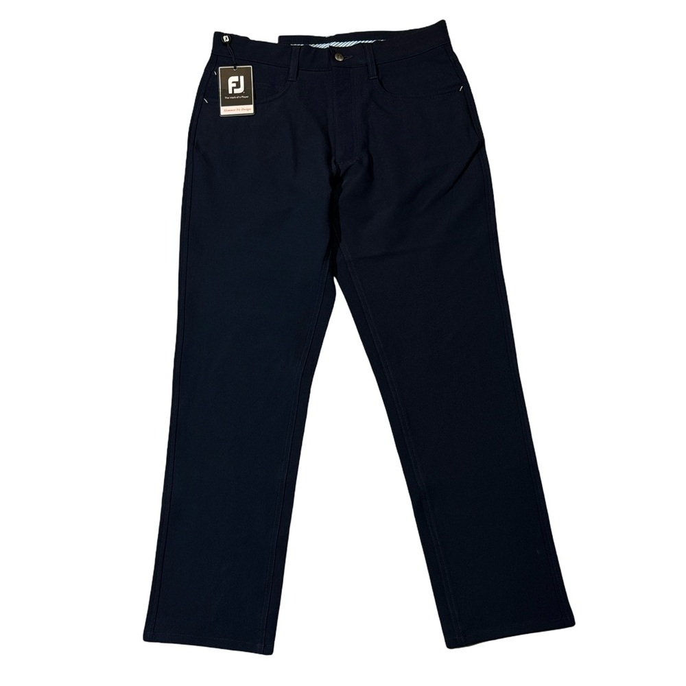 NEW FootJoy mens 30x30 navy blue athletic fit performance golf pants NWT